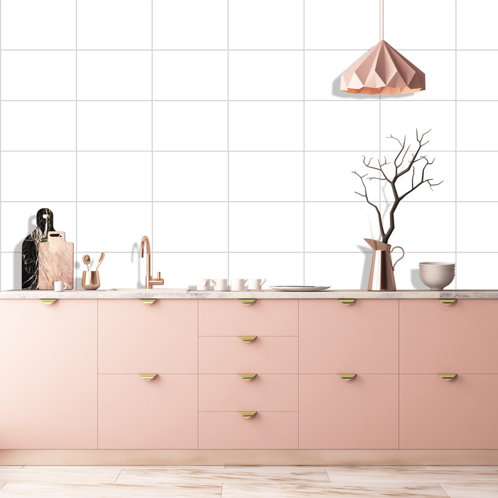 Kitchenline Kjøkkenplate White Kerra 610 x 610 mm